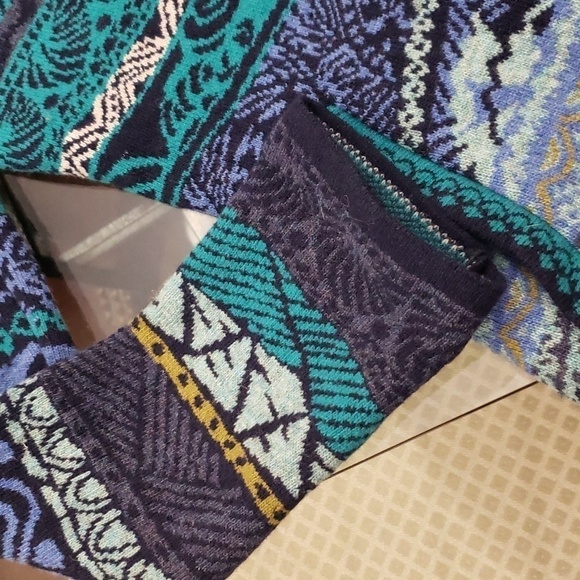 Kooi LAMBSWOOL CHUNKY ZIP UP MULTICOLOR SWEATER JACKET - Picture 4 of 15